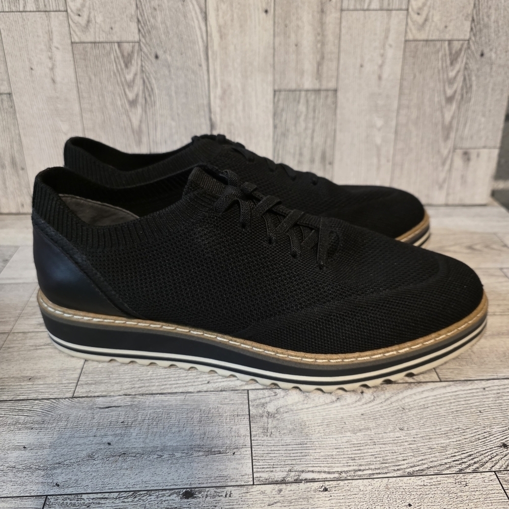 Kelly & Katie Black Knit Women's Sneakers
